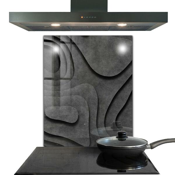 Kitchen splashback Gray texture abstraction