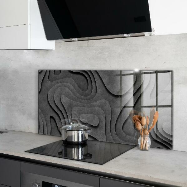 Kitchen splashback Gray texture abstraction