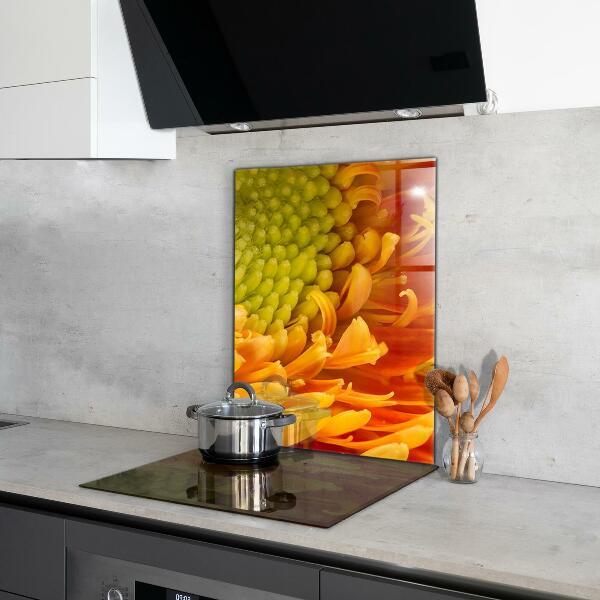 Kitchen splashback Gerbera flower orange