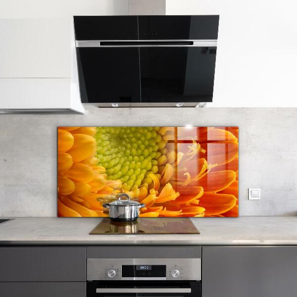 Kitchen splashback Gerbera flower orange