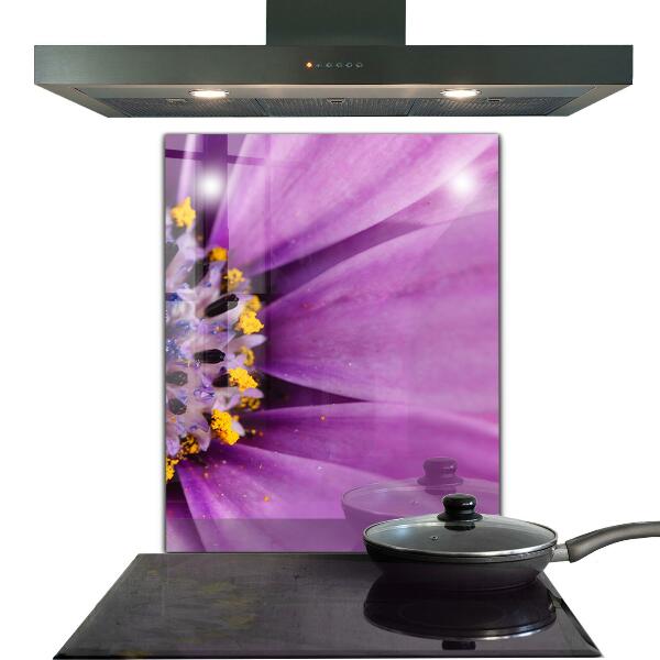 Kitchen splashback Purple summer flower