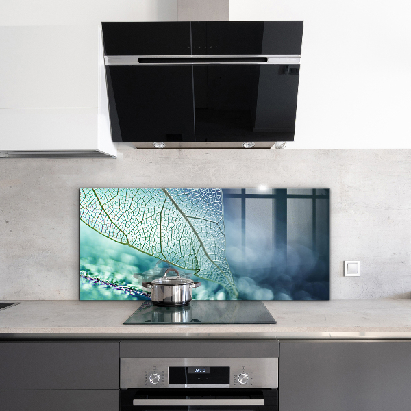 Kitchen splashback Delicate leaf texture