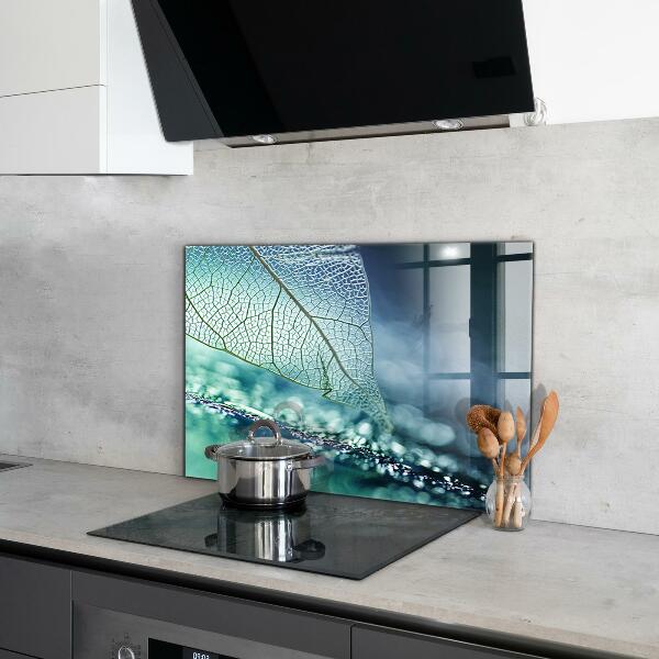 Kitchen splashback Delicate leaf texture