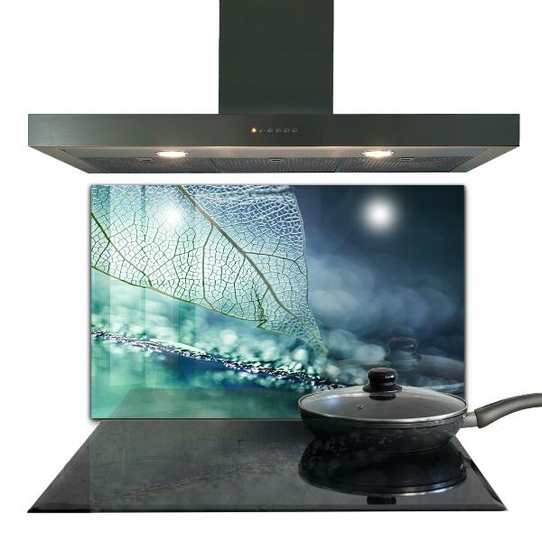 Kitchen splashback Delicate leaf texture