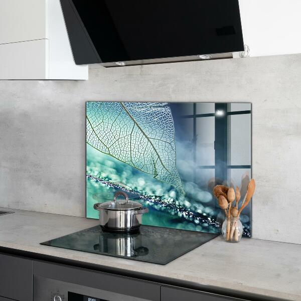 Kitchen splashback Delicate leaf texture