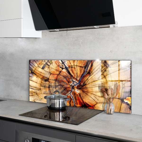 Kitchen splashback Natural wood grains