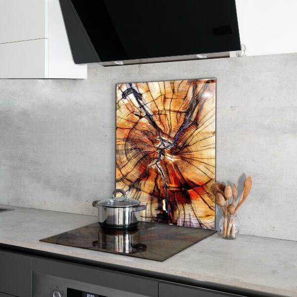 Kitchen splashback Natural wood grains