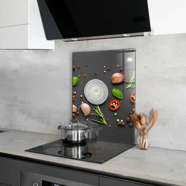 Kitchen splashback Spices italian cuisine