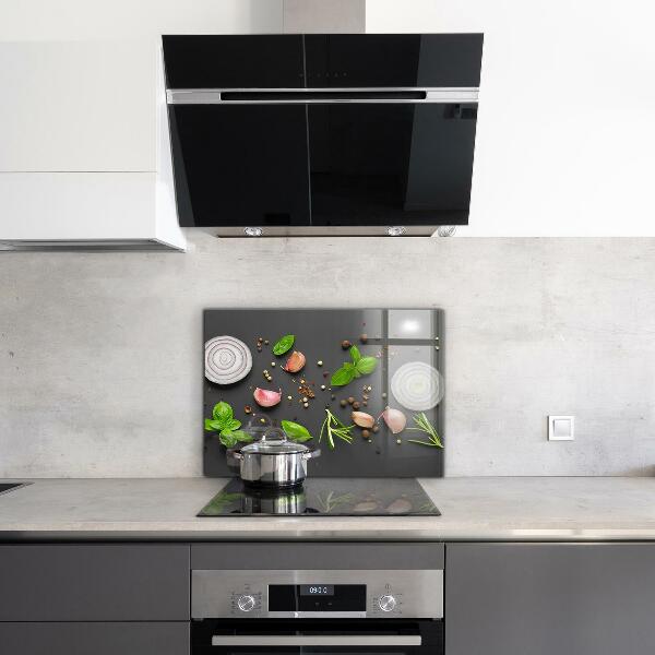 Kitchen splashback Spices italian cuisine