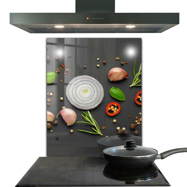 Kitchen splashback Spices italian cuisine