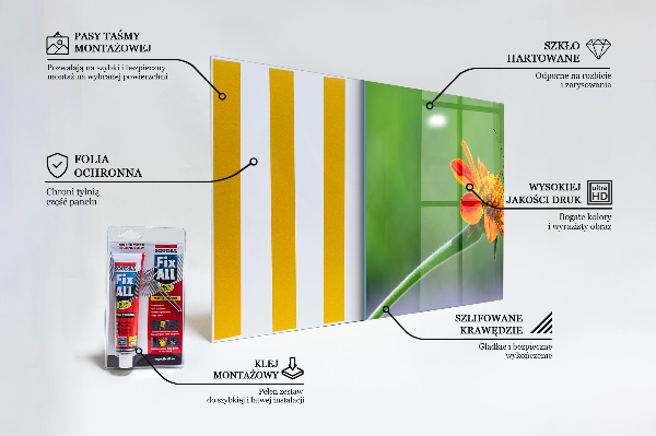 Kitchen splashback Butterfly on a summer flower