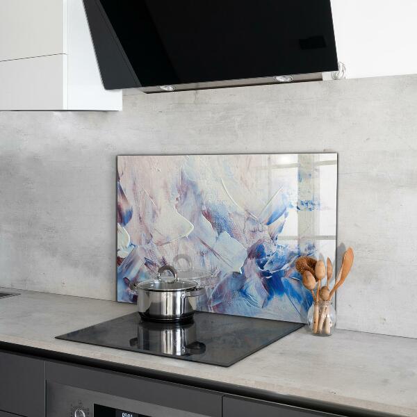 Kitchen splashback Texture paint abstraction