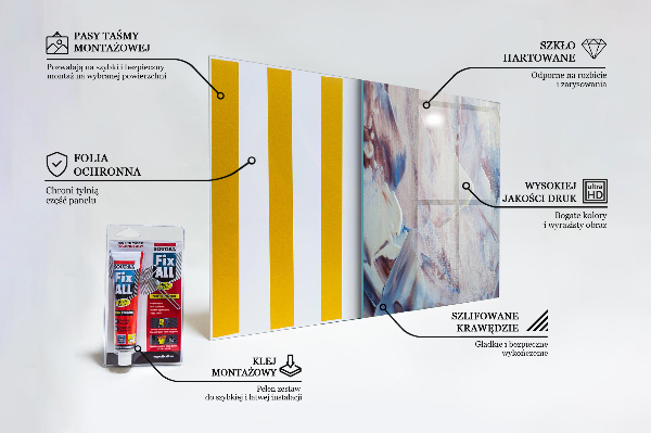 Kitchen splashback Texture paint abstraction