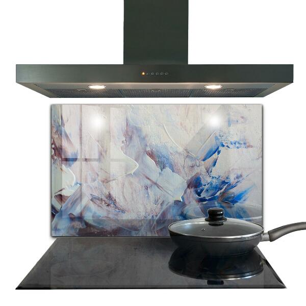 Kitchen splashback Texture paint abstraction