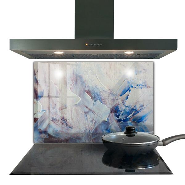 Kitchen splashback Texture paint abstraction