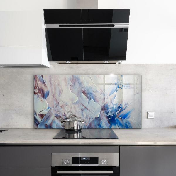 Kitchen splashback Texture paint abstraction