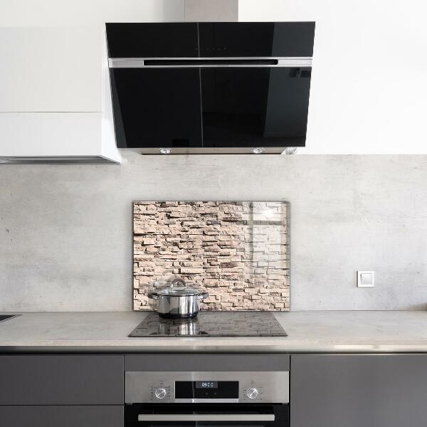 Kitchen splashback Natural stone brick