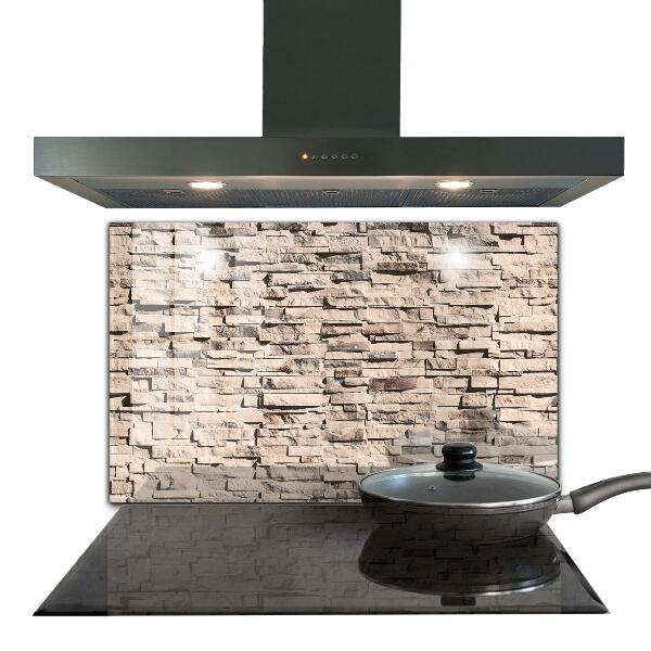 Kitchen splashback Natural stone brick