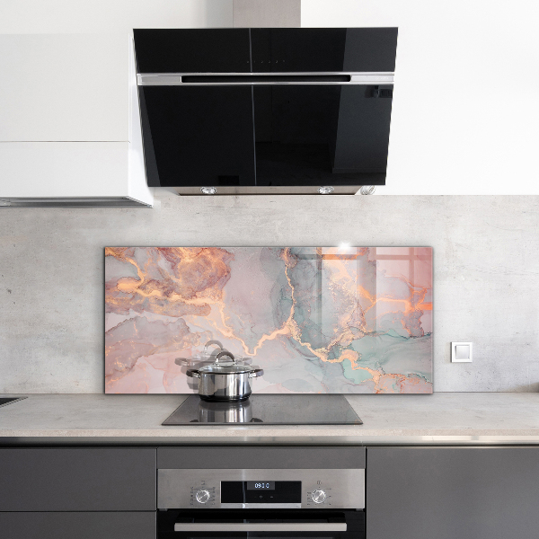 Kitchen splashback Marble texture