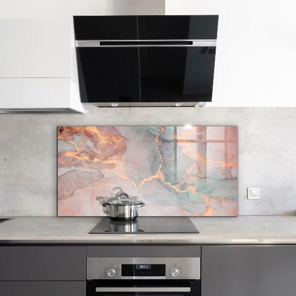 Kitchen splashback Marble texture