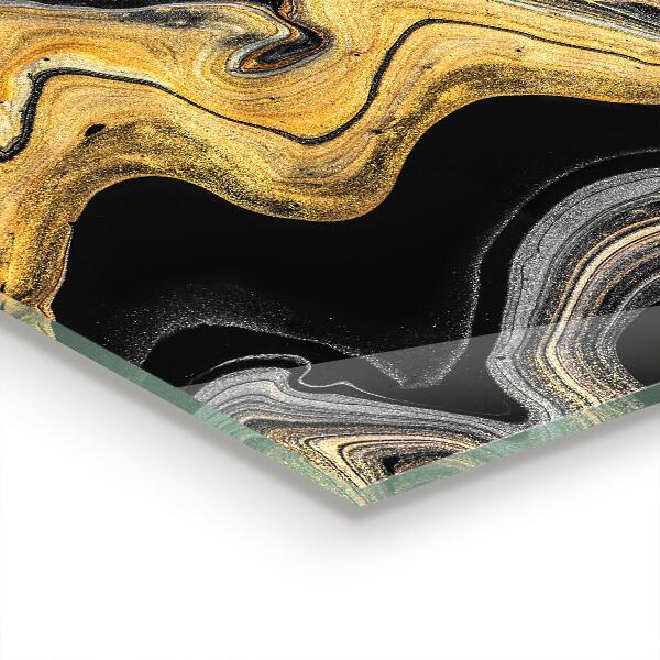 Kitchen splashback Marble modern art