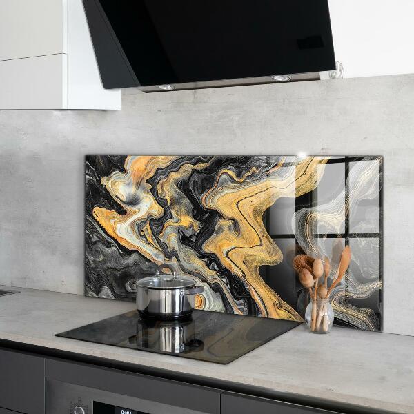 Kitchen splashback Marble modern art