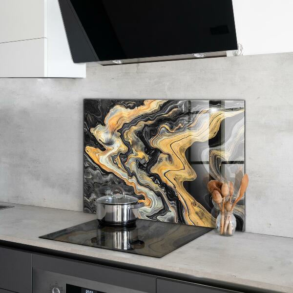 Kitchen splashback Marble modern art