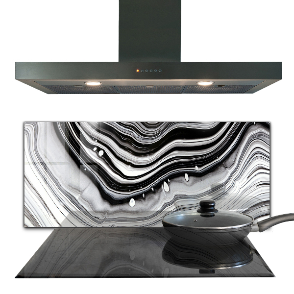 Kitchen splashback Monochrome abstraction