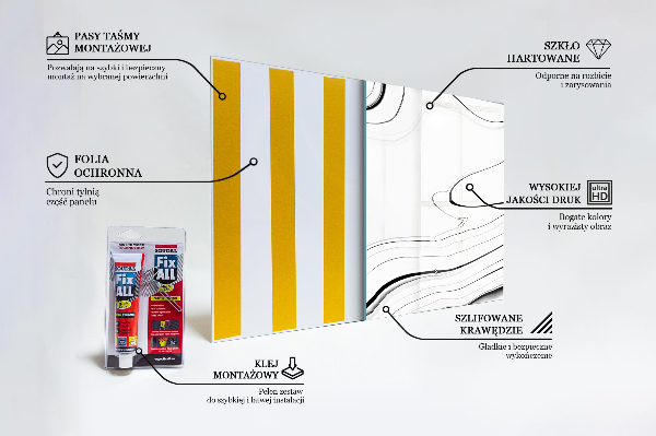 Kitchen splashback Delicate texture
