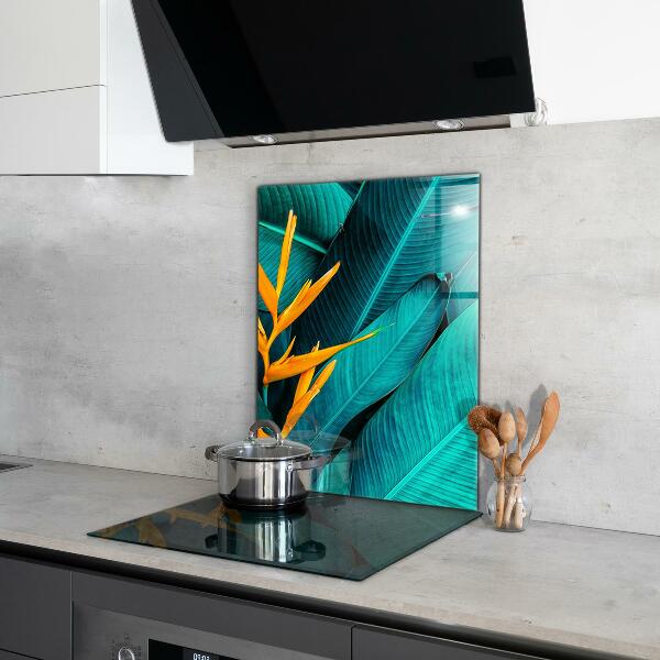 Kitchen splashback Tropical exotic flower