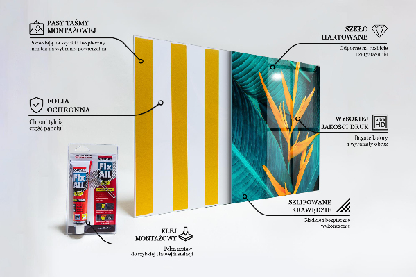 Kitchen splashback Tropical exotic flower