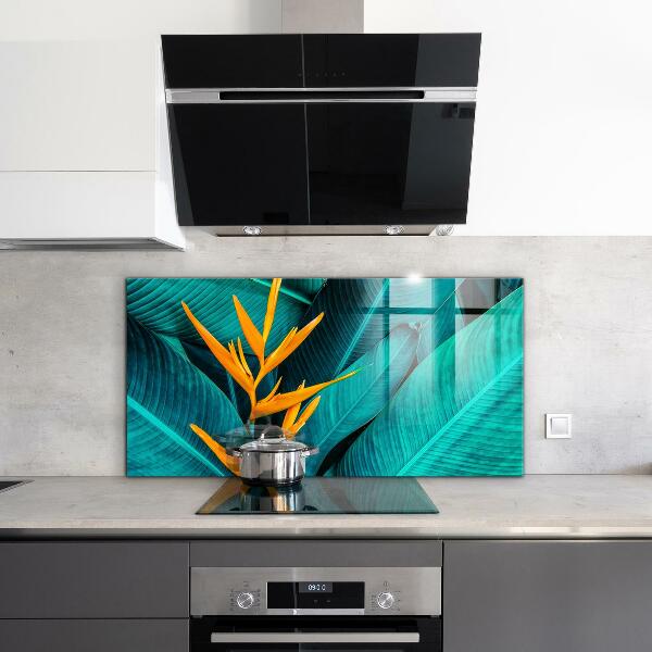 Kitchen splashback Tropical exotic flower