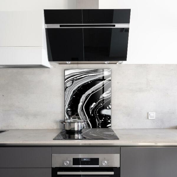 Kitchen splashback Monochrome abstraction