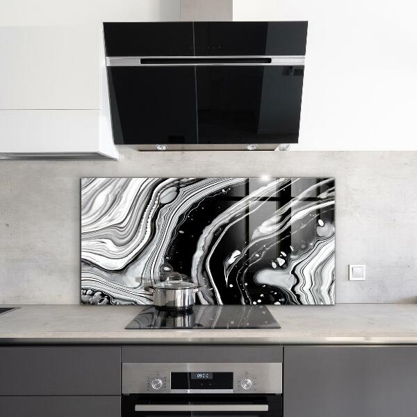 Kitchen splashback Monochrome abstraction