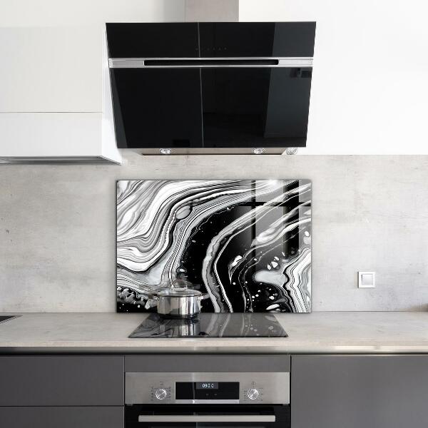 Kitchen splashback Monochrome abstraction