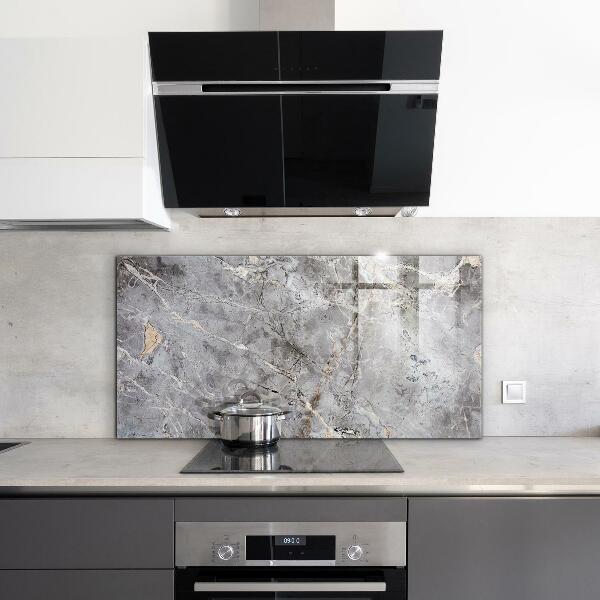 Kitchen splashback Gray granite marble stone