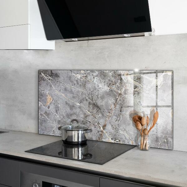 Kitchen splashback Gray granite marble stone