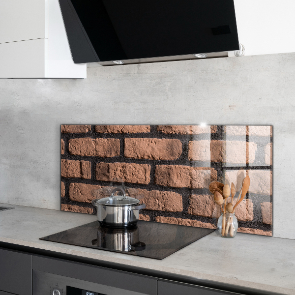 Kitchen splashback Natural brick wall