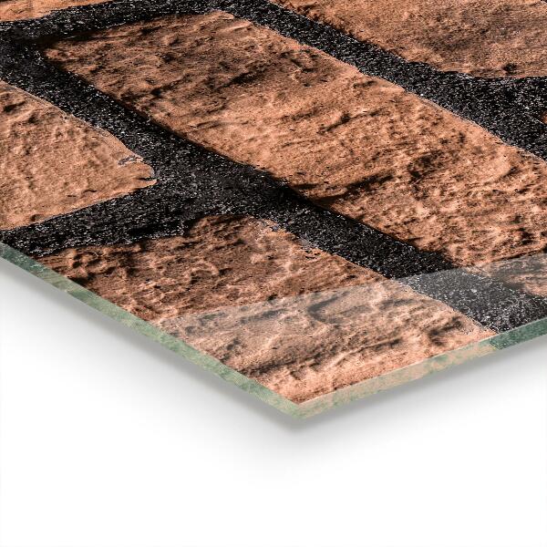 Kitchen splashback Natural brick wall