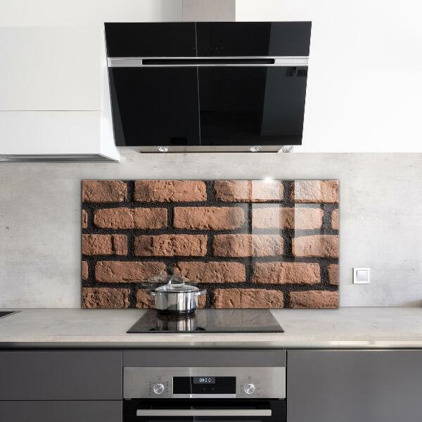 Kitchen splashback Natural brick wall