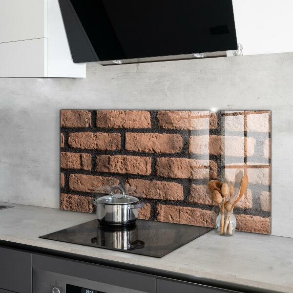Kitchen splashback Natural brick wall