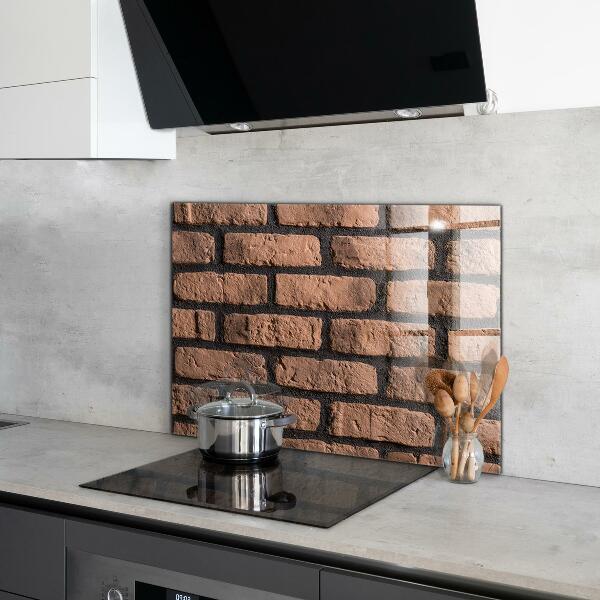 Kitchen splashback Natural brick wall