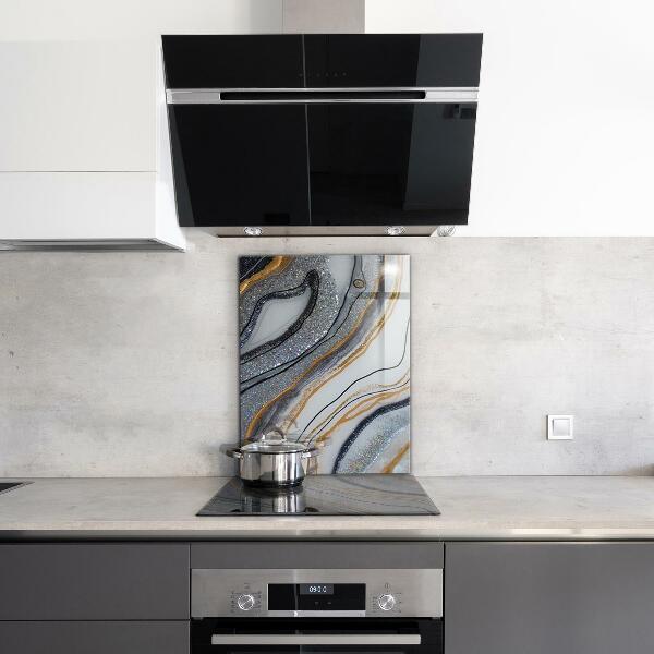 Oven splashback Marble stone texture