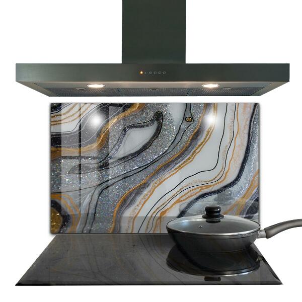 Oven splashback Marble stone texture