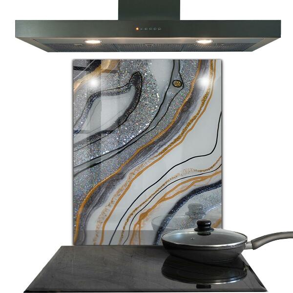 Oven splashback Marble stone texture