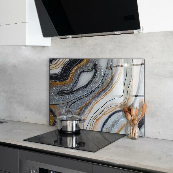Oven splashback Marble stone texture