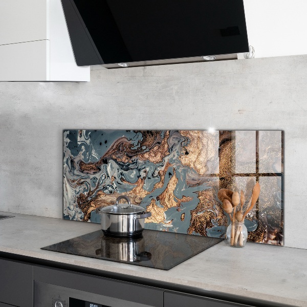 Oven splashback Marble art abstract