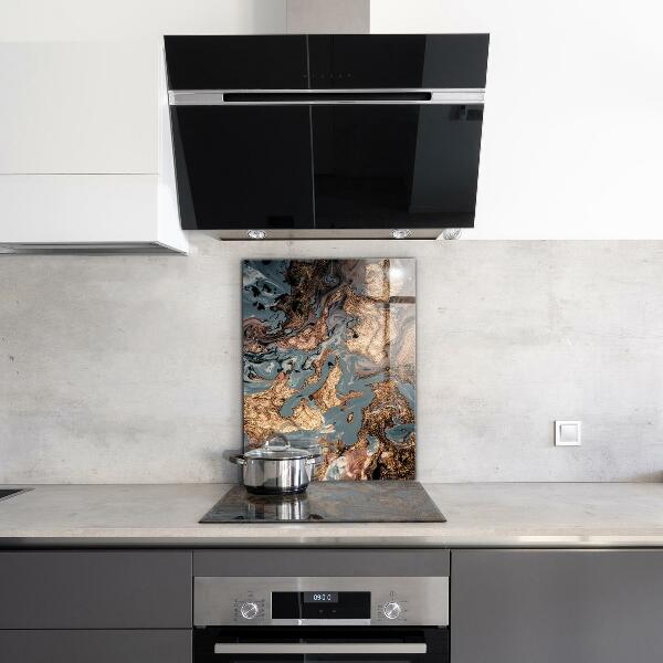 Oven splashback Marble art abstract