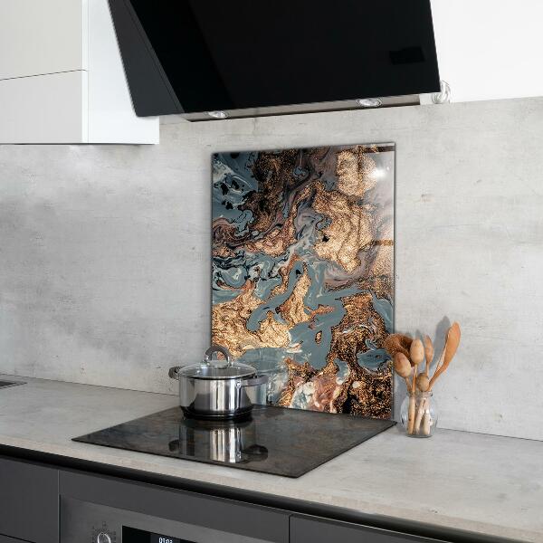 Oven splashback Marble art abstract