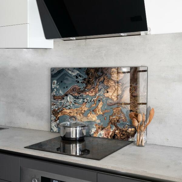 Oven splashback Marble art abstract